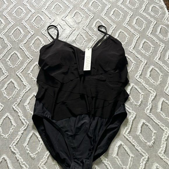 beyond control Other - Beyond Control Women's Solid Citizen Tiered One Piece Swimsuit Size12 NWT. A154
